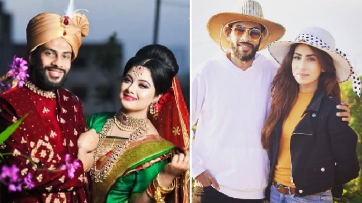 আগের স্ত্রীর কথা গোপন রেখে সুবাহকে বিয়ে করেন। ছবিতে দুই স্ত্রীর সঙ্গে আগে ও পরে  ইলিয়াস।