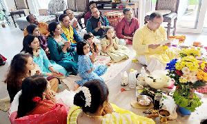 ফ্রাঙ্কফুর্টে চক্রবর্তী বাড়ির পূজা