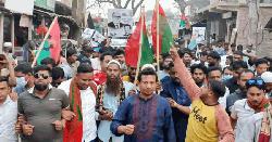 চান্দিনার মহিচাইলে ধানের শীষের মিছিলে জনস্রোত 