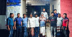 কোটালীপাড়ায় হাসপাতালে ঢুকে যুবককে কুপিয়ে জখম: গ্রেপ্তার ৬