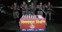 কুষ্টিয়া সীমান্তে বিজিবির পৃথক অভিযানে মাদক-ওষুধ জব্দ 