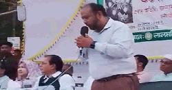 প্রায় দুই মিনিটের বক্তব্যে মন্ত্রীকে ৪৯ বার স্যার সম্বোধন করলেন লালমনিরহাট পৌর প্রশাসক