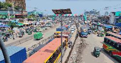 লাঙ্গলবন্দ সেতুর সংস্কার, মহাসড়কে ৮ কিমি যানজট