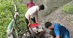 বকশীগঞ্জে বালু উত্তোলনের ৫টি ড্রেজার মেশিন ধ্বংস