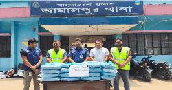 জামালপুরে ৪২ কেজি গাঁজাসহ দুই নারীকে আটক করেছে পুলিশ 