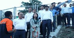 পদ্মা পানি শোধনাগার প্লান্ট পরিদর্শনে ওয়াসার এমডি