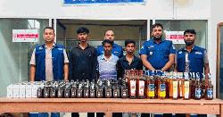 নালিতাবাড়ীতে পিকআপভর্তি মদসহ গ্রেপ্তার