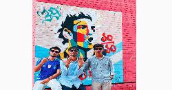 যবিপ্রবির দেয়ালে রংতুলির আঁচড়ে মেসি, বিশ্বকাপ জয়ের আশা ভক্তদের 