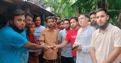 পানির সংকট নিরসনে রকিবুলের পাশে যুবদল নেতা রুবেল 