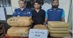 নবীনগরে ৩০ কেজি গাঁজাসহ মাদক কারবারি গ্রেপ্তার