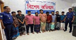সোনারগাঁয়ে শপিং মলে চুরির ঘটনায় চোর চক্রের ৯ সদস্য গ্রেপ্তার