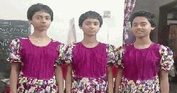 বরগুনায় বৃত্তি পেয়েছে তিন জমজ বোন