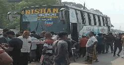 কালীগঞ্জে বাসের ধাক্কায় নিহত-১