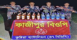 দৌলতপুর  সীমান্তে বিজিবির পৃথক অভিযানে ৮ লাখ টাকার মাদক উদ্ধার