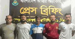 ব্রাহ্মণবাড়িয়ায় অনলাইন জুয়া চক্রের ৫ সদস্য আটক