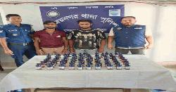 বিজয়নগরে ৭৫ বোতল স্কাফ সিরাপসহ দুই মাদক কারবারি গ্রেপ্তার